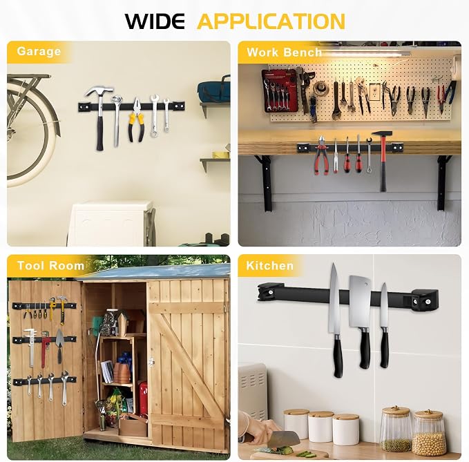 DGSL Heavy Duty Magnetic Tool Holder, 10 Pack 18" Wall Mount Organizer