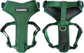 Adventure Dog Harness - Stylish and Durable Small Dog Harness for Outdoor Adventures and Everyday Wear - Forest Green Neoprene Adjustable Harness for Dogs with Reflective Piping & Brass D-Ring