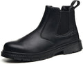 Unisex-Adults Steel Toe Chelsea Boots, Men's Industrial Construction Shoes, Waterproof, Lightweight, Comfortable, Non-slip Safety Boots
