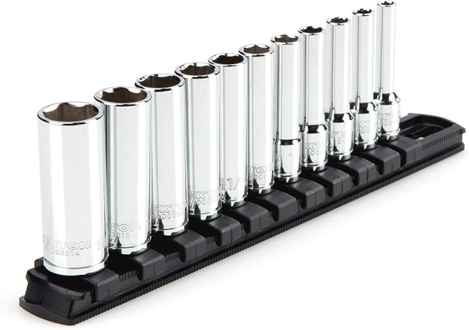 TEKTON 1/4 Inch Drive 6-Point Socket Set, 11-Piece | SHD90105