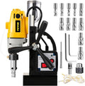 Vevor 1100W Magnetic Drill Press with 37257 Inch (40mm) Boring Diameter MD40 Magnetic Drill Press Machine 2810 LBS Magnetic Force Magnetic Drilling System 550 RPM with 11 Pcs HSS Annular Cutter Kit