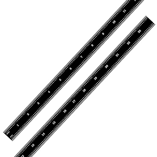 PEC Tools 24 Inch Flexible Metal Rule, Designed for High-Accuracy Industrial Environments, Made in USA