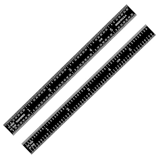 PEC Tools 6" Flexible Machinist Rule, Designed for High-Accuracy Industrial Environments, Made in USA
