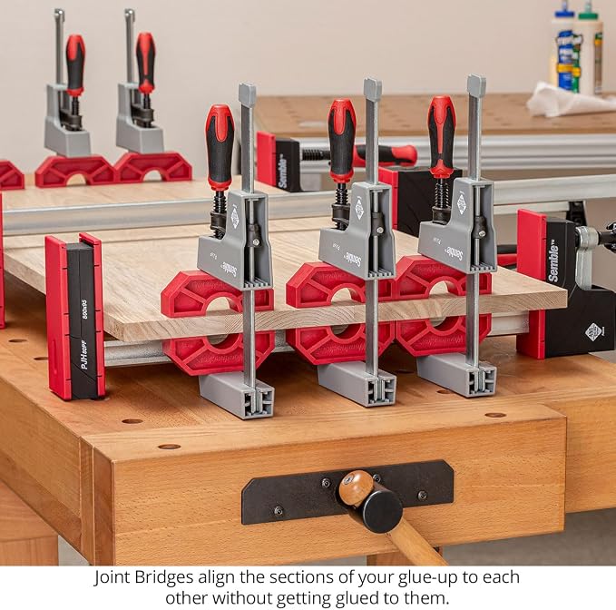Woodpeckers Joint Bridge Clamp Pad Set, 24 Pack, USA Made, Keeps Boards Level and Equalizes Clamping Pressure - JB-22-X2
