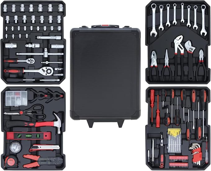 Hantinstom 678PCS Professional Rolling Tool Set - Heavy-Duty Portable Tool Chest with Wheels for Complete Home Repair & Maintenance