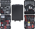 Hantinstom 678PCS Professional Rolling Tool Set - Heavy-Duty Portable Tool Chest with Wheels for Complete Home Repair & Maintenance