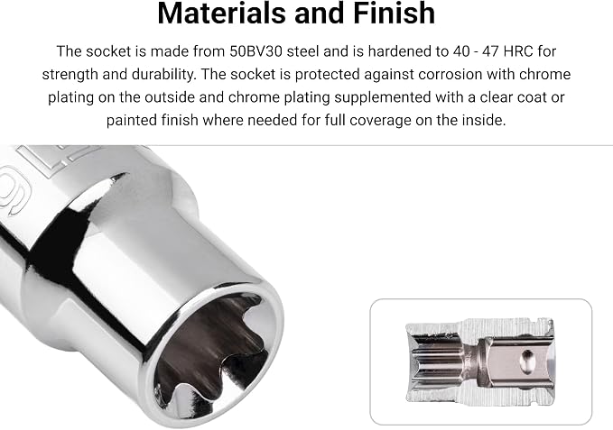 TEKTON 1/2 Inch Drive x E24 External Star Socket | SHD22424 | Shallow