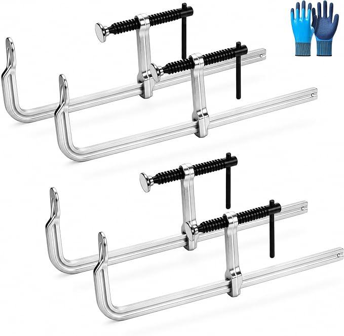 Light Duty 12-Inch Welding Clamps, 4-Pack, 880 Lbs Clamping Force