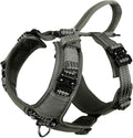 ICEFANG Dog Halter Harness with Metal Buckles,Dog Strap Vest for Small Dogs | Control Handle,Summer-Cooling,Reflective,Front Hook,Adjustable,Soft Padded,No Pull,Green,Small