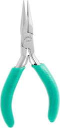 Excelta 11DI Medium Chain Nose Plier, Precision Tool with Soft Cushioned Anti Static Handles, Serrated Stainless Steel Jaws, Dual Leaf Springs, Strong Grip for Professional Work