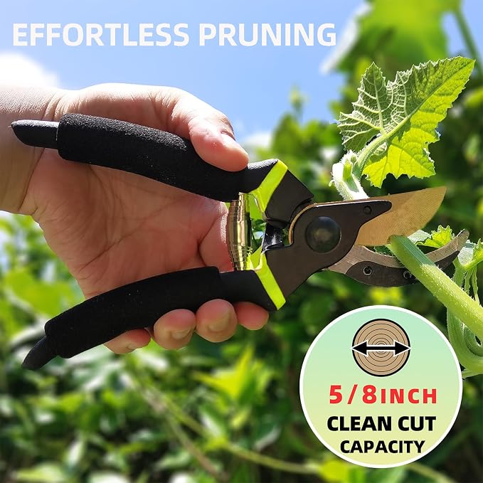 YRTSH Loppers Hedge Clippers & Pruners Combo Set 3-Piece Hedge Shears, Sharp Tree Trimmer Branch Cutter for Yard, Lawn & Garden, Professional Tree Clippers Yard Clippers for Indoor & Outdoor Gardening