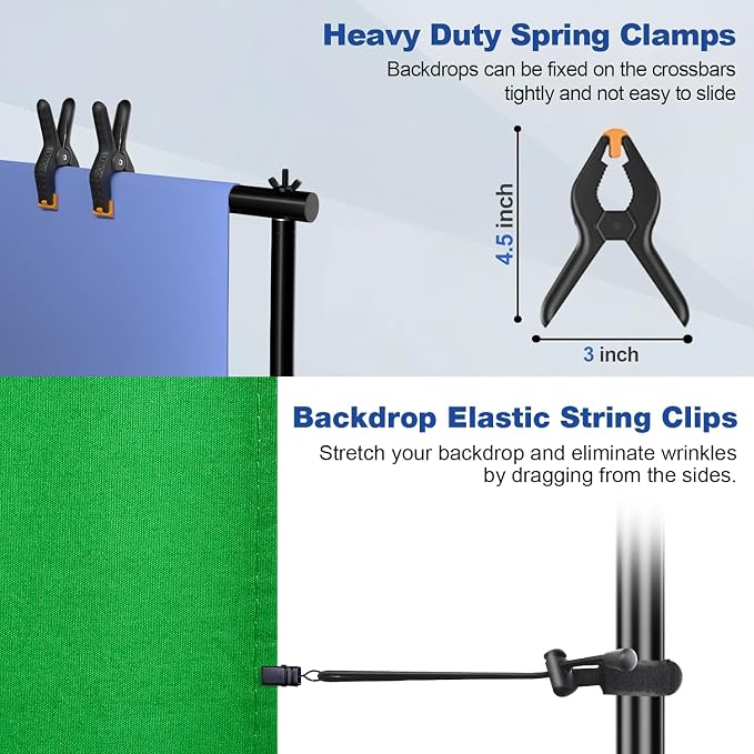 12x10FT(WxH) Heavy Duty Backdrop Stand, Photo Back Drop Stand