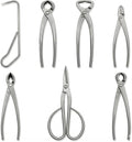 Xaila 7-Piece Bonsai Tool Set with Bag – Professional Knob,Concave,Wire Cutter,Trunk Splitter,Jin Pliers and Bonsai Scissors | Heavy Duty Stainless Steel Gardening Kit for Pruning