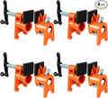 ATPEAM 3/4'' Pipe Clamps for Woodworking Heavy Duty Cast Iron Wood Gluing Pipe Clamp Set for Woodworking, Carpentry, Home Improvement, and DIY Jobs (4, Protective Pads)