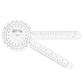 12 Inch Goniometer for Orthopaedic Use, 360 Degree Large Size Plastic Goniometer，Physical Therapy Angle Protractor Ruler for Knee Joints, Elbow, Shoulder or Hip