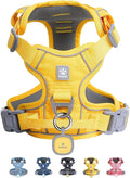 Pawaii No Pull Dog Harness with Pet ID Tag, Reflective Vest | Built for safer walks with a QR Pet ID Tag, front no pull clip, reflective trim, control handle and breathable mesh lining
