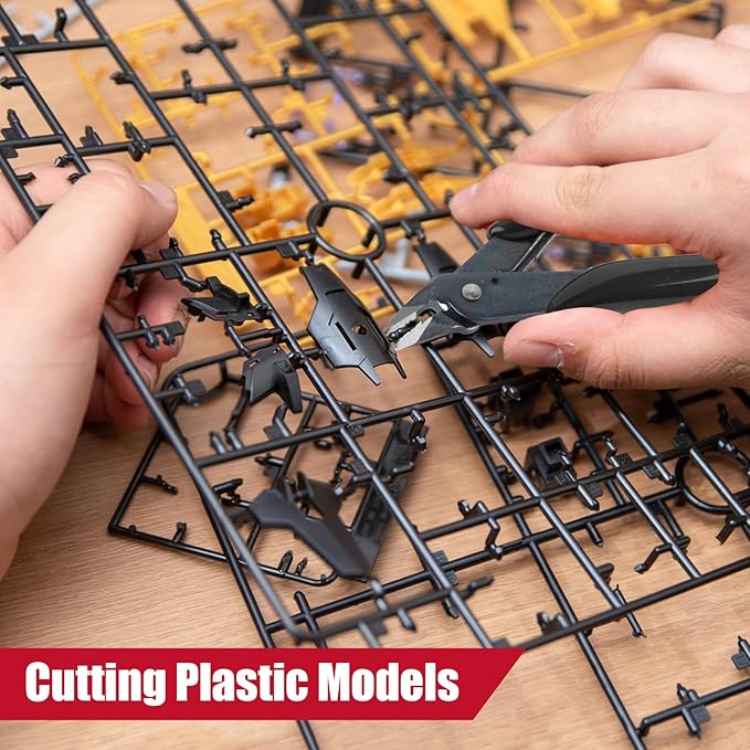 1 Pack Micro Wire Cutters, 5 Inches Flush Cutters Pliers, Diagonal Side Cutters Nippers, Zip Tie Sprue Cutter for Electronics, Plastic Models, Jewelry (Black)