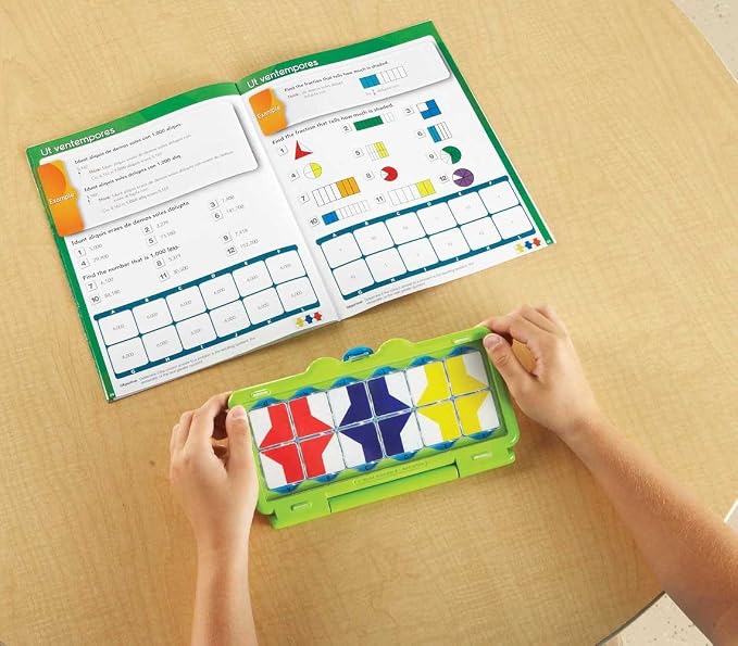 hand2mind VersaTiles Math Classroom Set, an Independent Self-Checking & Skill Practicing System (Grade K), Aligned to State and National Standards
