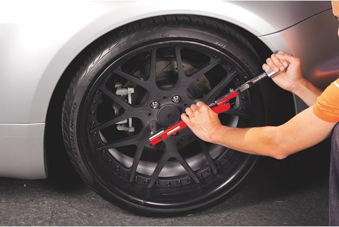 Powerbuilt 1/2 Inch Drive Torque Wrench Deflecting Beam, Accurate Torque Range 20 to 220 Foot Pounds, Precise Measurement with Sound, 649972