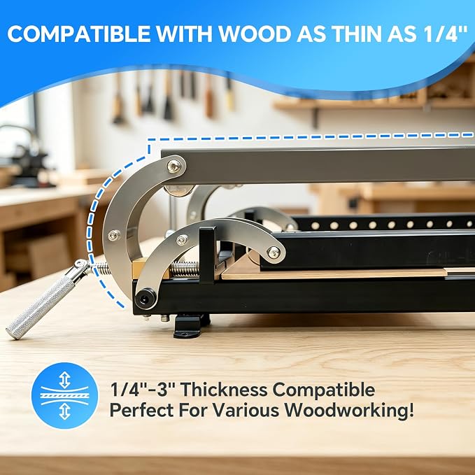 24 Inch Panel Clamps, 1 Pack Parallel Clamps, 4-Way Steel Pressure Clamps for Cabinet Doors, Tabletops, Woodworking and Cutting Boards