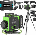 Laser Level 360 Self Leveling with Tripod, Remote Control 4D Green 16 Line Laser Leveler Tool with 2x4800mAh Li-ion Batteries & Hard Carry Case, Laser Level for Construction & Renovation