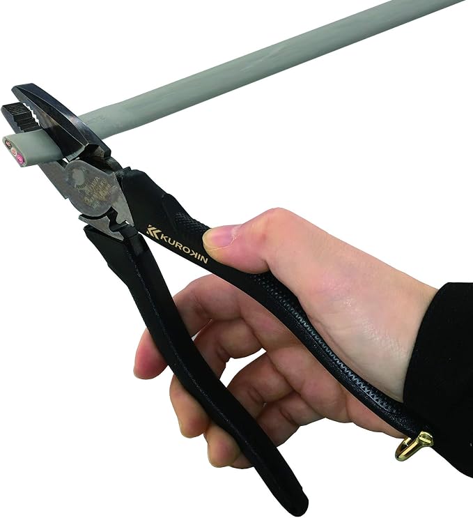 FUJIYA Tools, 3000N-200BG, High Leverage Side Cutting Pliers, Black & Gold color- 8 Inch