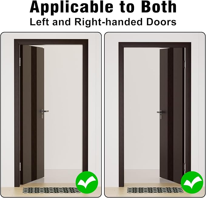 2 Pack Self Closing Door Hinges, 4.5 Inch Spring Loaded Door Hinges with Square Corners, Adjustable Tension for Garage, Front, Back Door, UL Listed, Left and Right Hand