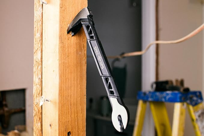 Spec Ops Tools Nail Puller Cats Paw Pry Bar, High-Carbon Steel, for Woodworking & Remodeling, 8, 10 & 11 Inch Combo Pack