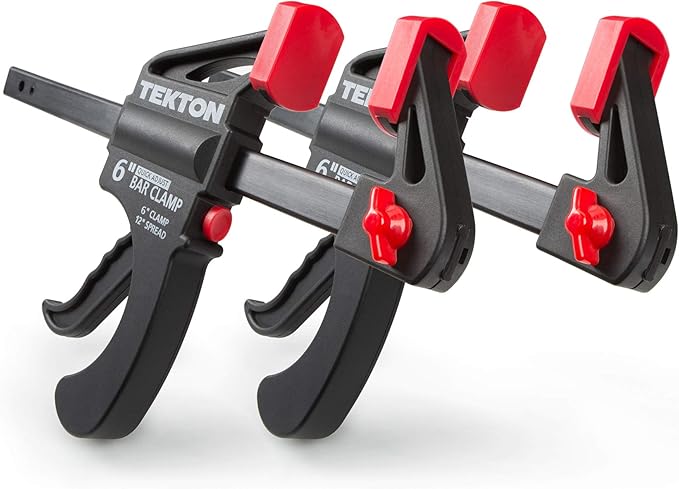 TEKTON 6 Inch Ratchet Bar Clamp / 12 Inch Spreader Set, 2-Piece | CLP51506