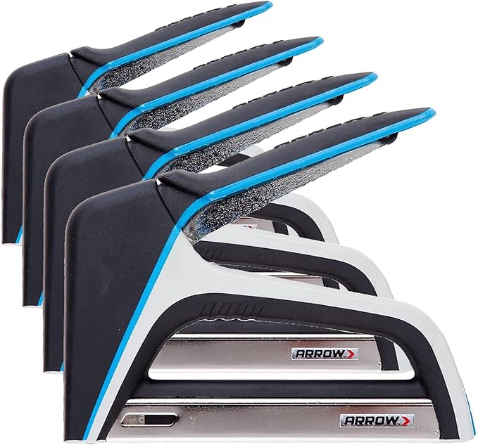 Arrow T50X Heavy-Duty Staple Gun for Upholstery, Furniture, Office, Decorating, Fits 1/4", 5/16”, 3/8", or 1/2" Staples | (Pack of 4)