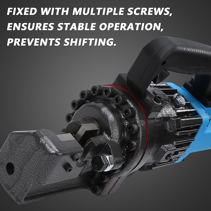 1300W Electric Hydraulic Rebar Cutter 110V Electric Rebar Cutter Portable Cutting up to 7/8 Inch 4-22mm Rebar within 2-3 Seconds, with Easy to Carry Stainless Box for Railway, Bridge, House Building