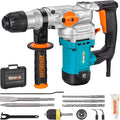 Berserker 1-1/8" SDS-Plus Rotary Hammer Drill with 1/2" Keyless Adapter | 1050W 9 Amp 3 Functions 9.5 lb. Corded Electric Safety Clutch Rotomartillo for Concrete Cement Masonry Drilling,Tile Removal