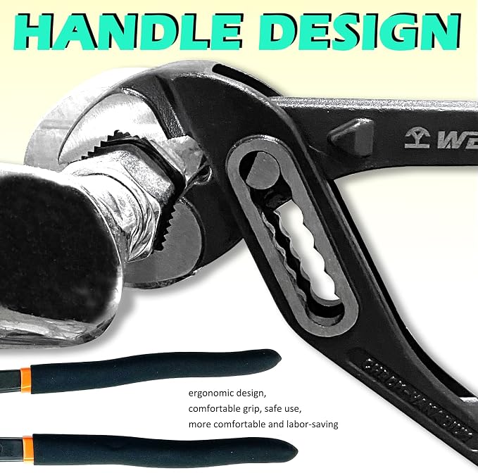 WEDO Groove Joint Pliers,CR-V Steel,12-Inch Tongue and Groove,Adjustable Water Pump Pliers,Die-forged, Heat Treatment, Perfect for Plumbing Repair and Basic Home Maintenance