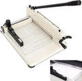 12 inch Heavy Duty Paper Cutter with HSS Blade, Industrial 400 Sheet Capacity Steel Paper Trimmer, Commercial Paper Cutter for Print Shop, School Crafting with Dual Safety Lock Protective Cover