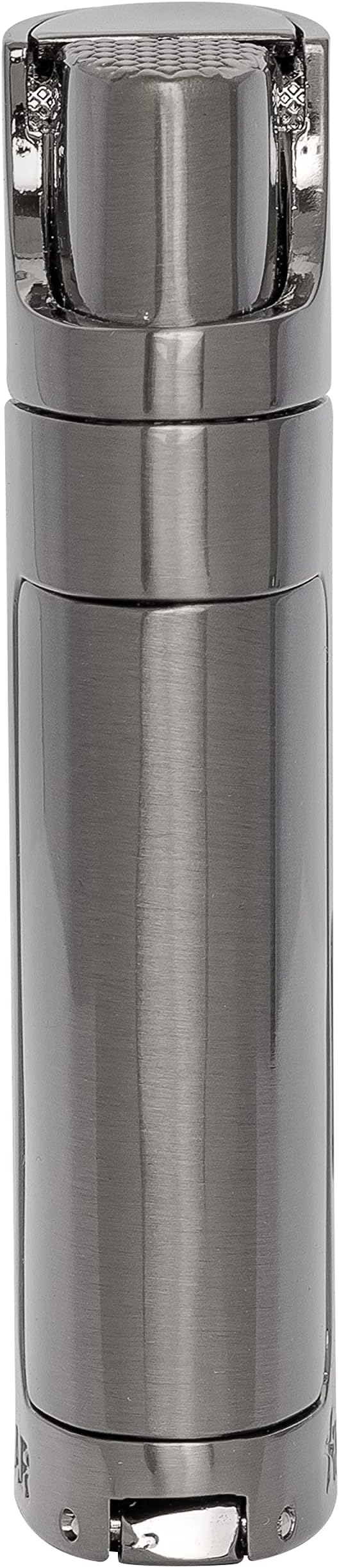 Xikar ELX Double Jet Flame Torch Lighter with 9mm Cigar Punch - Refillable Butane Torch Lighter for Cigars with Flame Adjustment Wheel and Fuel Window