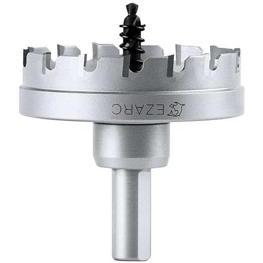 EZARC Carbide Hole Saw Heavy Duty, Hole Cutter for Stainless Steel, Sheet Metal 2-1/2" 64mm