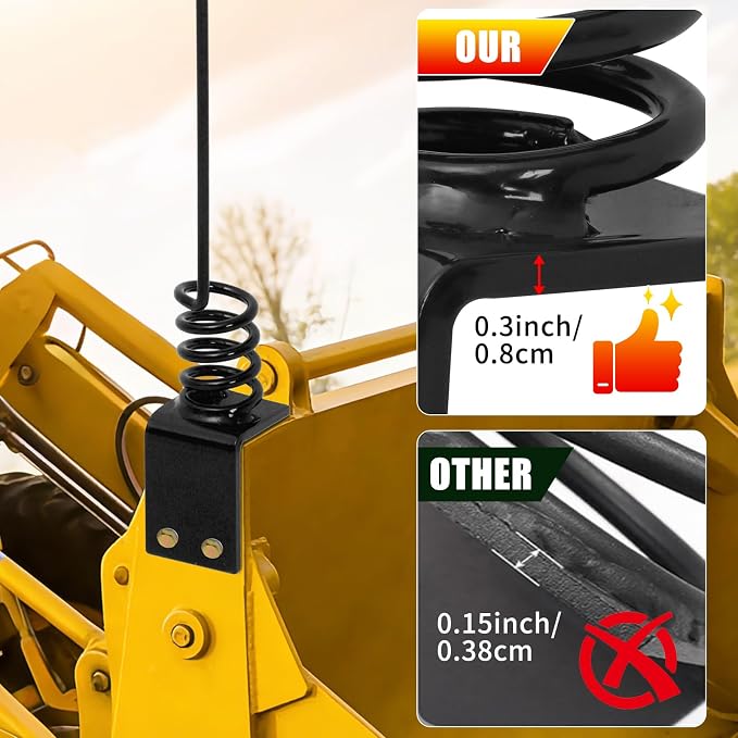 2PCS Tractor Hydraulic Hose Hanger - 0.3" Thick Plate (8cm) Black Hose Holder Clamp, Bolt-On/Weld-On | Rust-Proof & Vibration-Resistant | Perfect for Farm & Outdoor Use