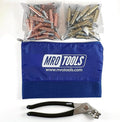 25 1/8 and 25 3/16 Cleco Fasteners + Cleco Pliers + Mesh Carry Bag - Cleco Fasteners Kit (K4S50-1)