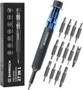 Sharden 27-in-1 Precision Screwdriver Set Multi Bit Small Screwdriver Magnetic Mini Screwdriver Set Pen Style Manual Repair Tool Kit for Eyeglass, Watch, Computer, Jewelers, Laptop, Electronics, Phone