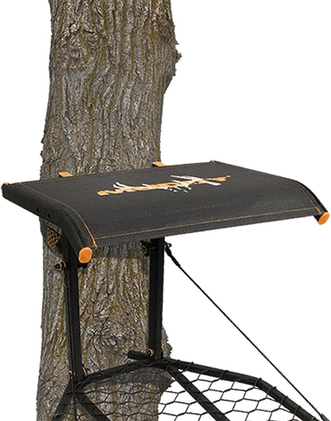 Muddy The Boss XL Wide Stance Hang-On Tree Stand Platform & Hawk Helium Set