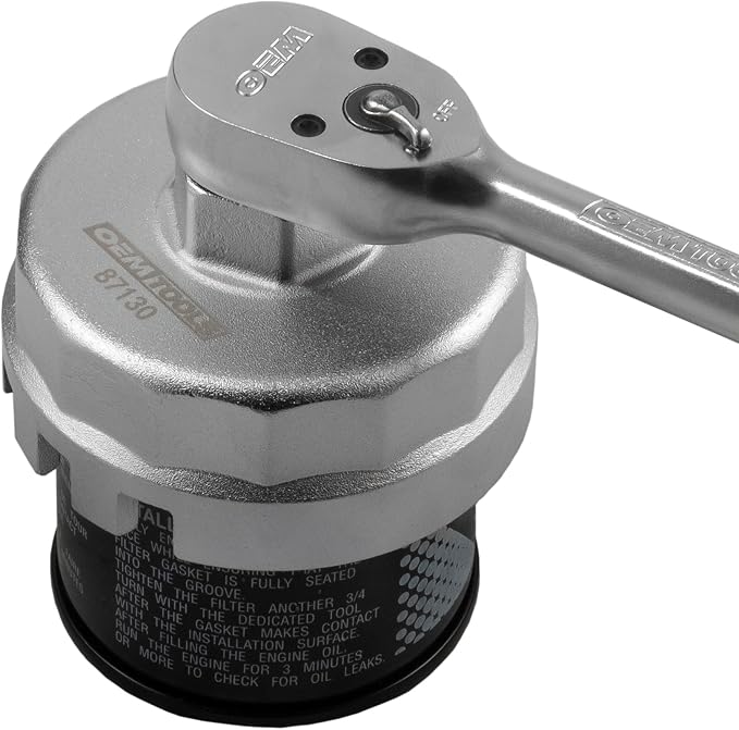 OEMTOOLS 87130 64MM Toyota & Lexus Oil Filter Wrench with 14 Flutes, 64MM Cap Wrench, Oil Change Tool