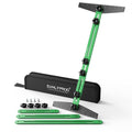 Stair Tread Template Tool - Solid Stair Tread Gauge Stair Jig Stair Measuring Tool Stair Gauge Jig Stairs Template Tool for Stair Step Scribe Tool Shelf Template Projects (Green-Gray)