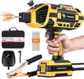 Portable Handheld Welding Machine - 110V IGBT Inverter Handheld Welder, 20-120A Portable ARC Welder with 5 Variable Current Adjustments,Hot Start & Anti-Stick for 3/32"-1/8" Welding Rods(Yellow)