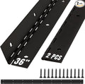 ALBO 36 Inch Black Heavy Duty Piano Hinge Continuous Stainless Steel 304 (2-Pack), Surface Mount Cabinet Hinges Matte Black 36"x2" for Piano Lid, Commercial Display & Industrial Cabinet