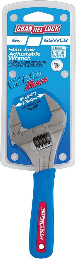 Channellock - 6 Xtra Slim Jaw Adj Wrench (6SWCB)