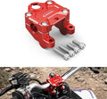 NICECNC Handlebar Clamp Compatible with Yamaha Banshee 350 YFZ350 1987-2006,Red