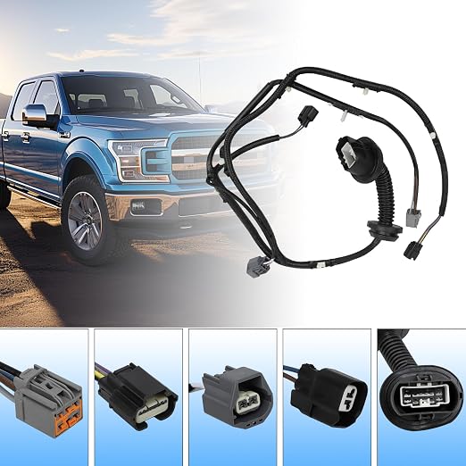 Rear Left Door Jumper Wire Assembly Compatible with 2009-2014 Ford F-150 Crew Cab Driver Side Door Jumper Harness Replace for 9L3Z-14631-CAA