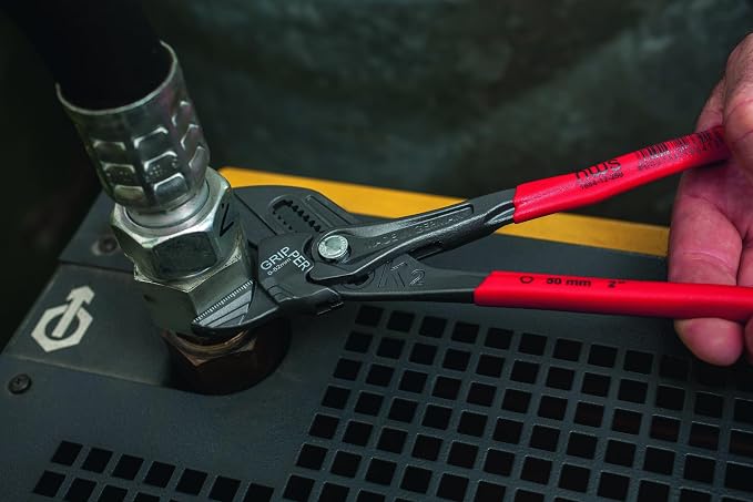 NWS Pliers Wrench Gripper - Atramentized - Plastic Grip, 10"