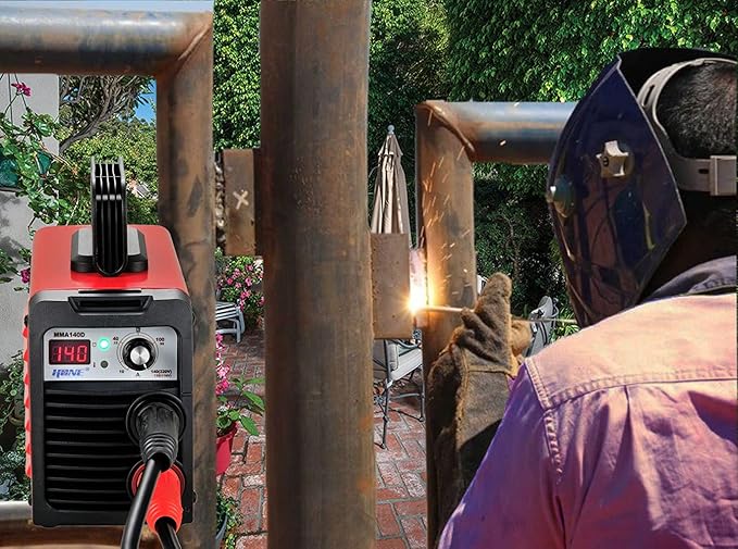 HONE Stick Welder, 110V/220V Actual 140Amp ARC Welder Machine, IGBT Inverter Digital Display LCD Welding Machines with Hot Start Arc Force Anti-Stick, High Efficiency for 1/16"-1/8" Welding Rod.