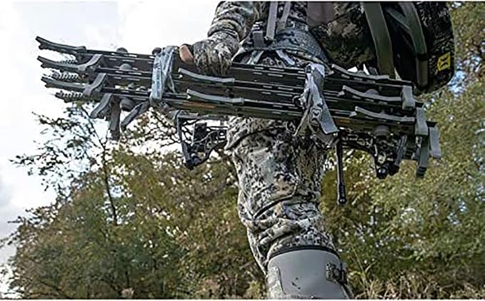 Muddy The Boss XL Wide Stance Hang-On Tree Stand Platform & Hawk Helium Set
